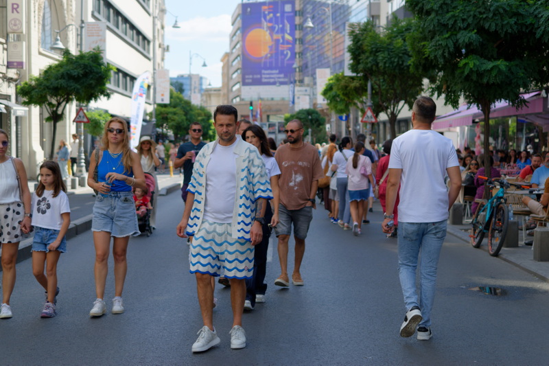 People walking